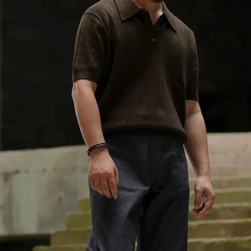 Polo Shirt - Polyester Blend Knit And Cool Airflow Collar