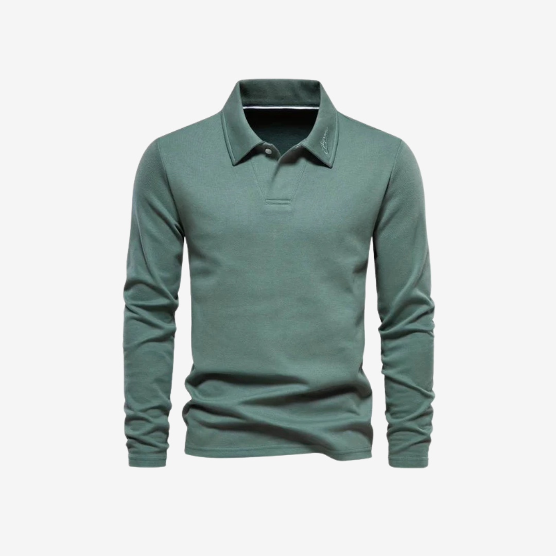 Polo - Soft Blend Long Sleeve & Structured Neckline Fit