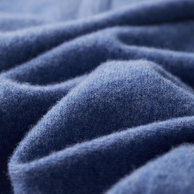 Polo Sweater - Natural Blend Collar & Warm Structured Shape