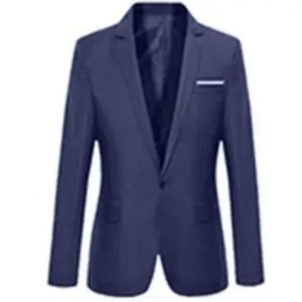 Polyester Blend Blazer - Slim Tailored Fit & Easy Movement