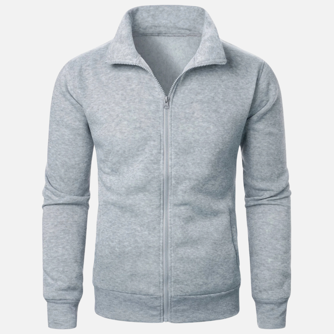 Polyester Blend Cardigan – Clean Shape & Smooth Layering