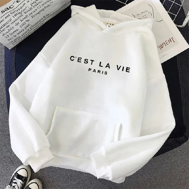 Polyester Blend Hoodie - Pullover Hood And Layering Shape