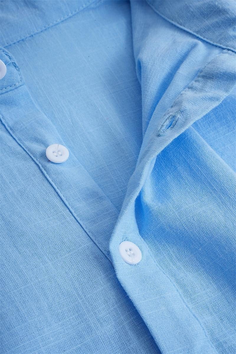 Polyester Blend Polo Shirt – Classic Collar & Loose Fit