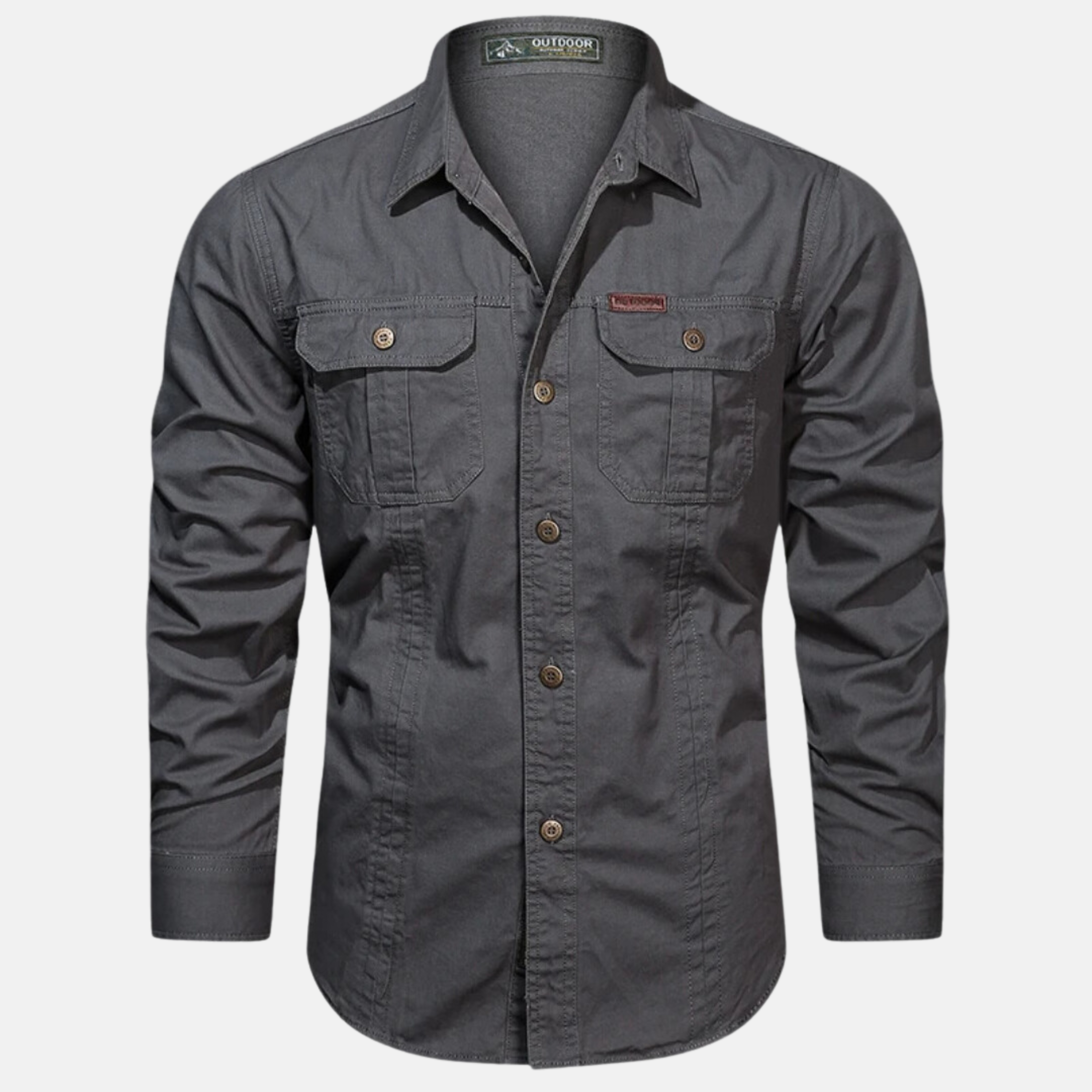 Polyester Blend Shirt – Front Side Pockets & Secure Storage