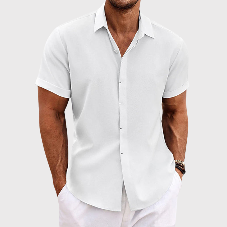 Polyester Blend Shirt - Short Sleeve & Breathable Airflow