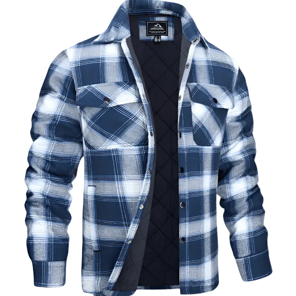 Quilted Shirt Jacket – Plaid Exterior & Even Warmth