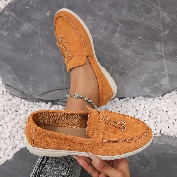 Women's Leather Loafers Elegant Design-6