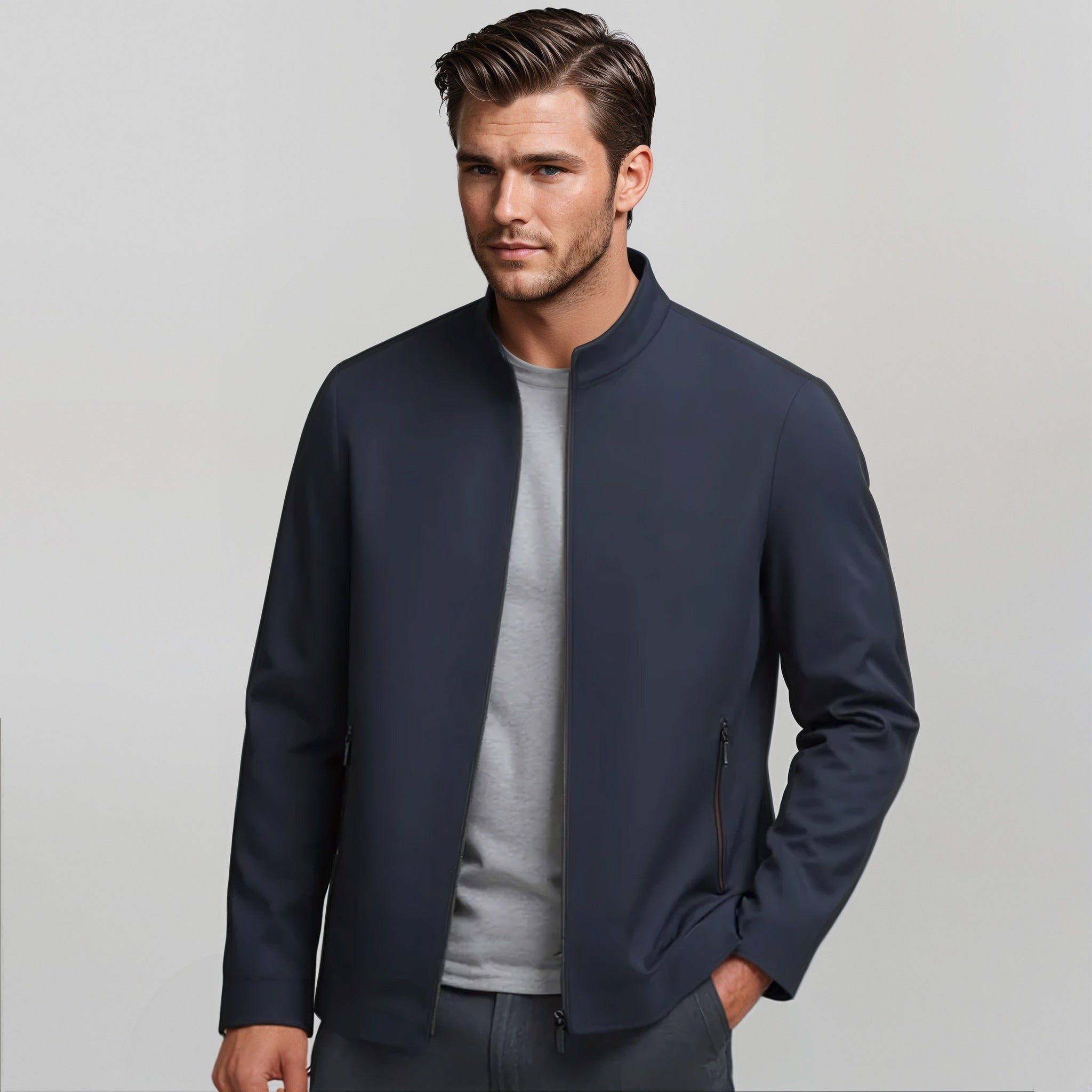 Men's Cotton Bomber Jacket-1