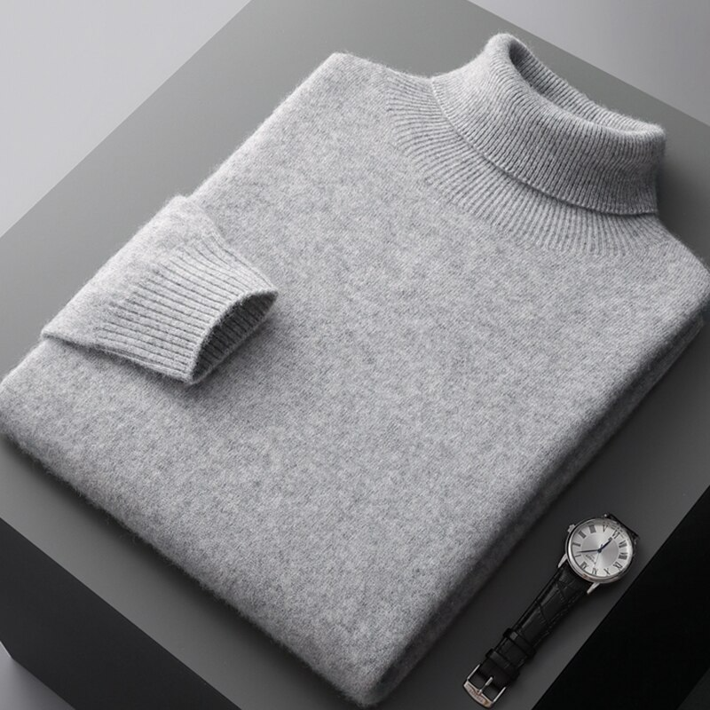 Rollneck Jumper - Smooth Knit & Stretch Neck Coverage