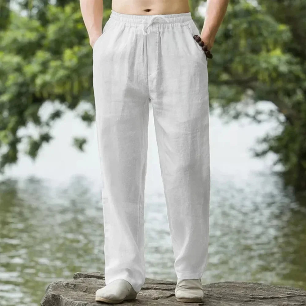 Men's Linen Pants for Summer Comfort-6