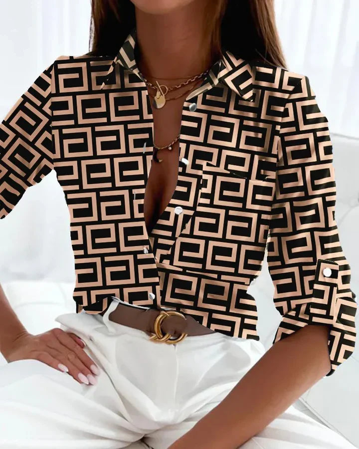 Variant image for Women's Cotton Striped Blouse - Summer Tops for Women-17