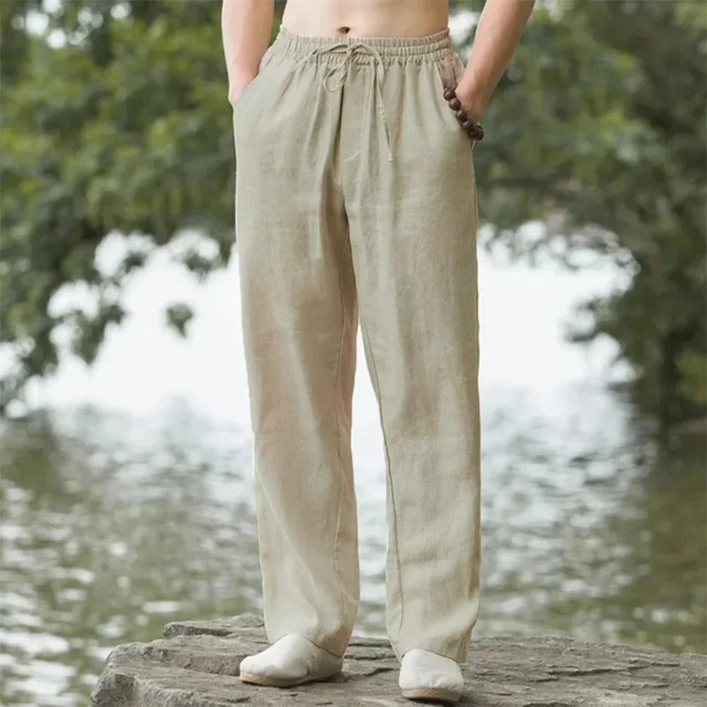 Men's Linen Pants for Summer Comfort-2