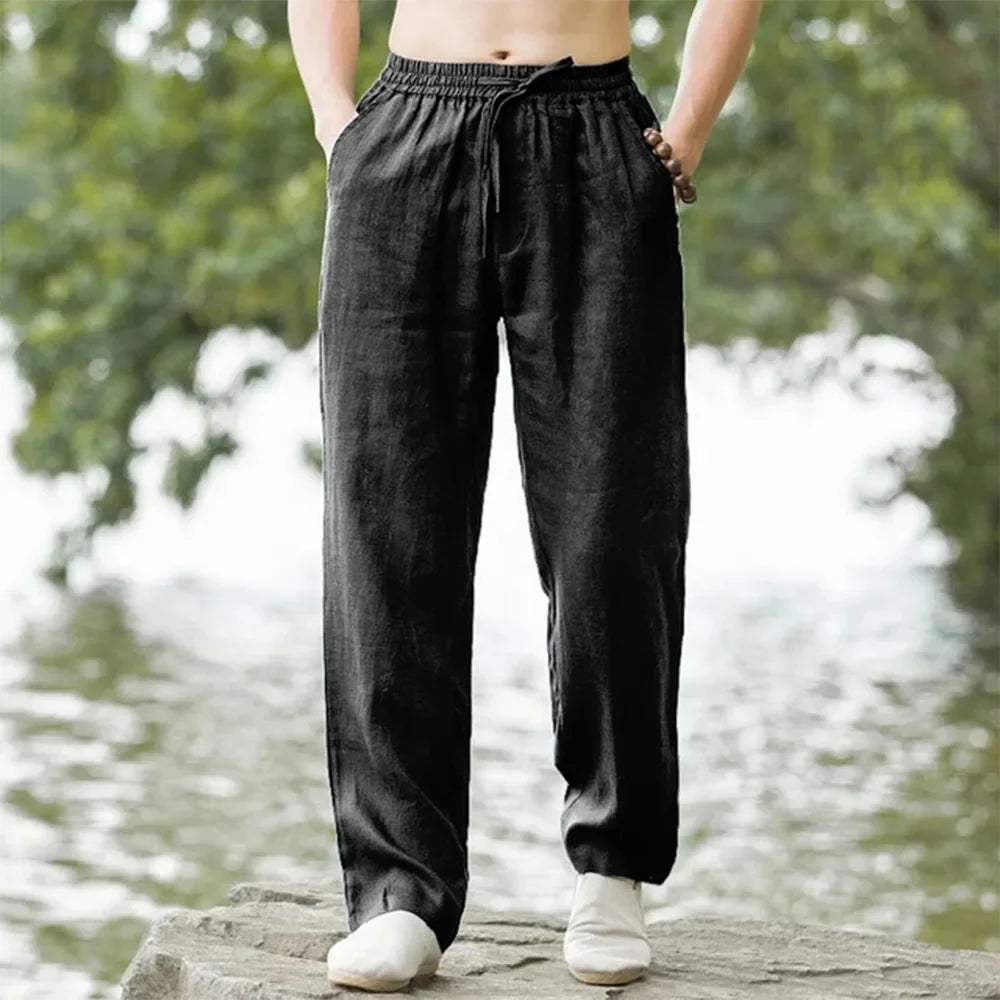 Men's Linen Pants for Summer Comfort-3