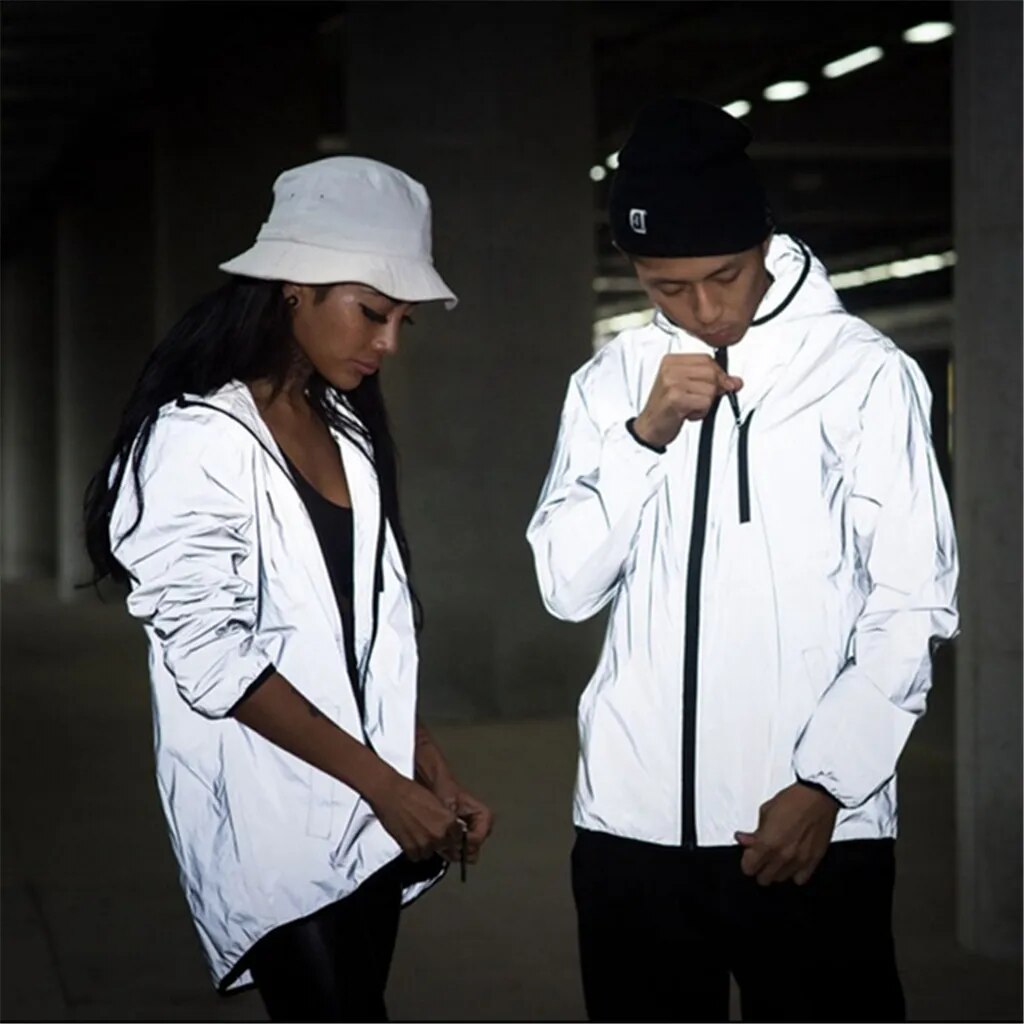 Men's Reflective Jacket Warm and Stylish-3