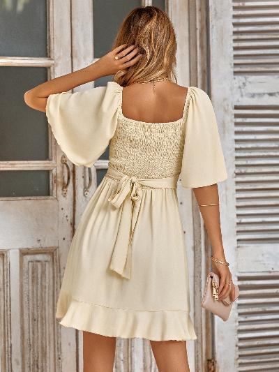 Women's Cotton Summer Dress Elegant Stylish-4