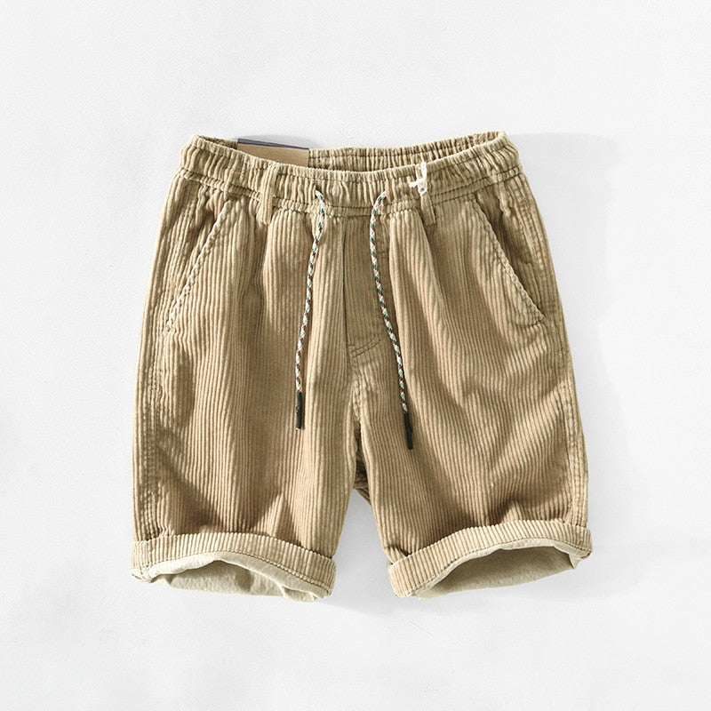 Men's Corduroy Shorts for Casual Summer Outings 1
