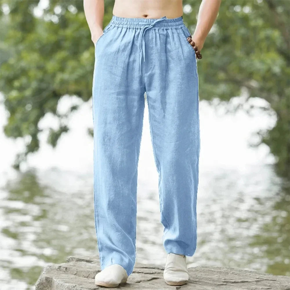 Variant image for Men's Linen Pants for Summer Comfort-1