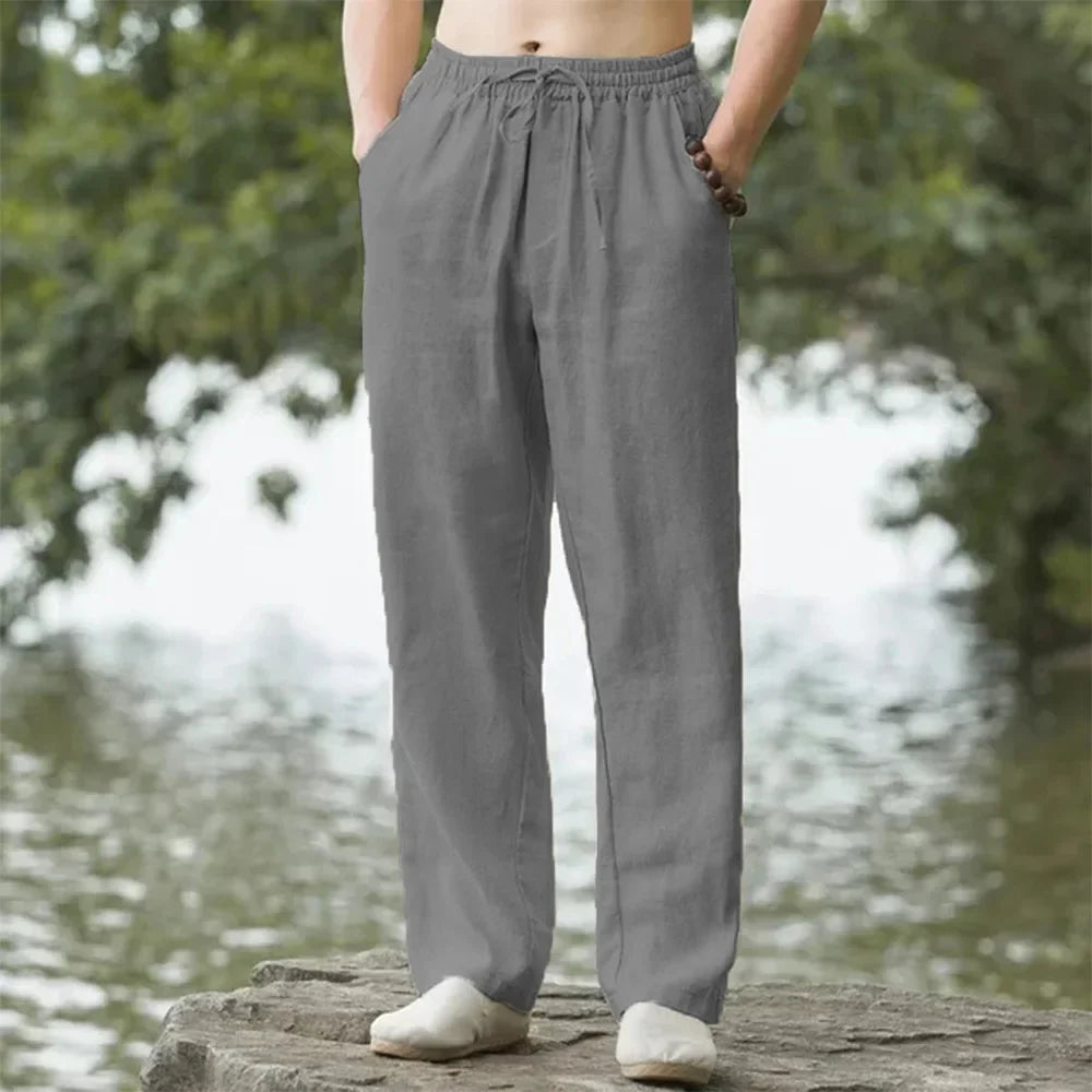 Variant image for Men's Linen Pants for Summer Comfort-13