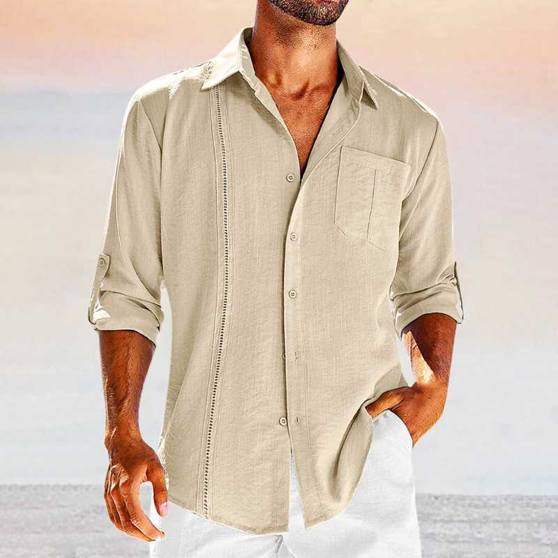 Shirt – Button Front Collar And Lightweight Breathable Fit