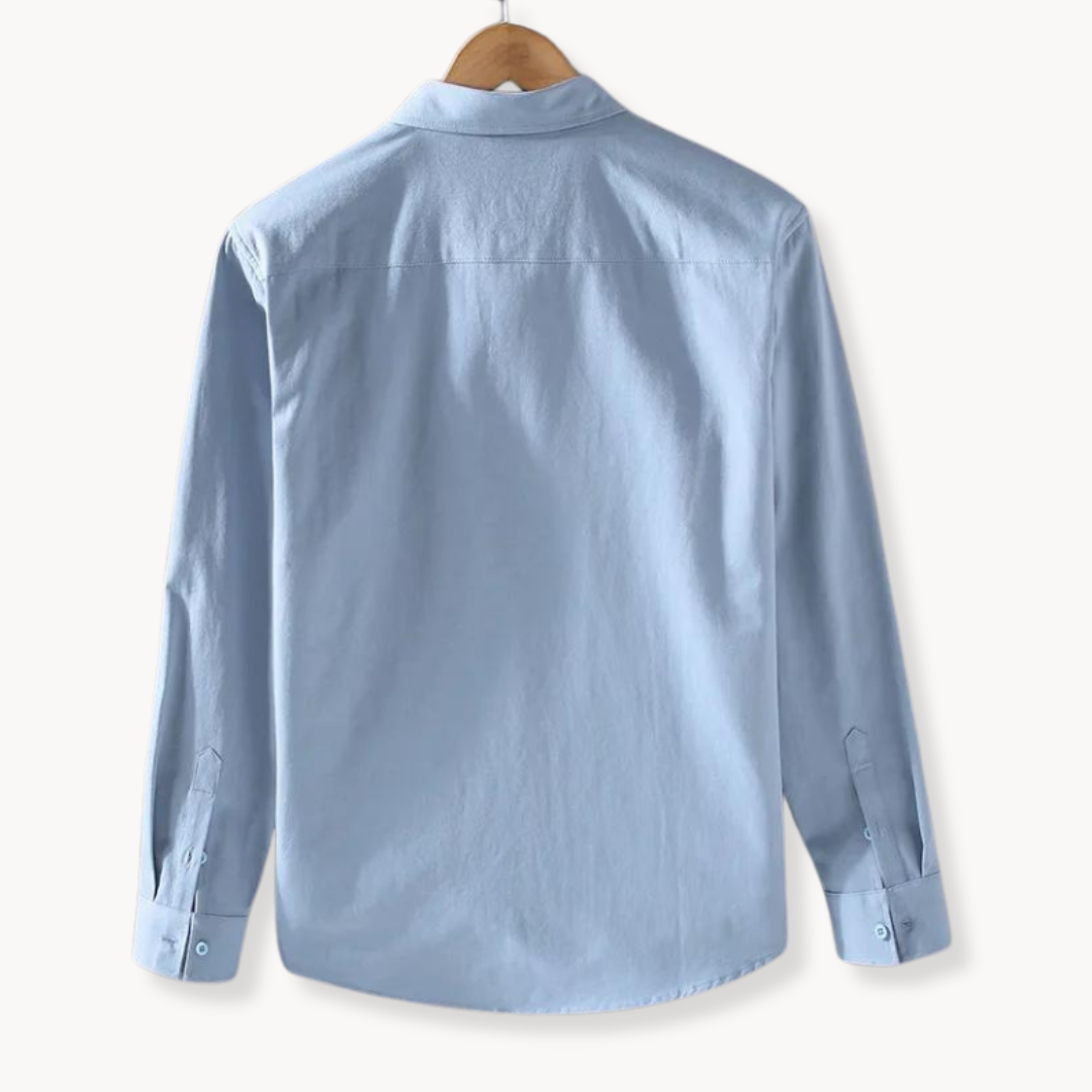 Shirt - Button Front Long Shape & Breathable Flexible Fit