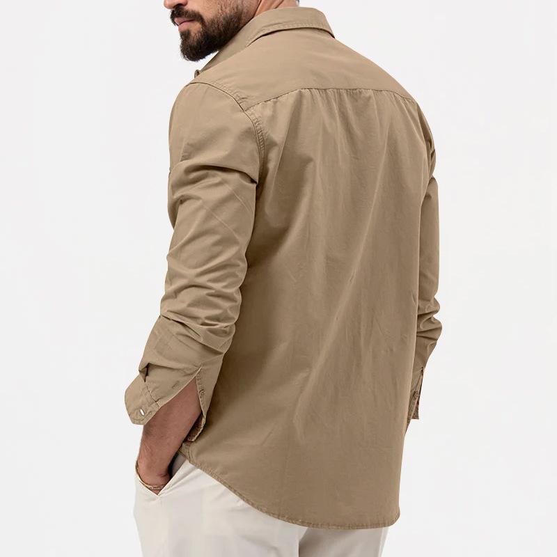 Shirt - Cargo Pockets And Button Placket For Warmth