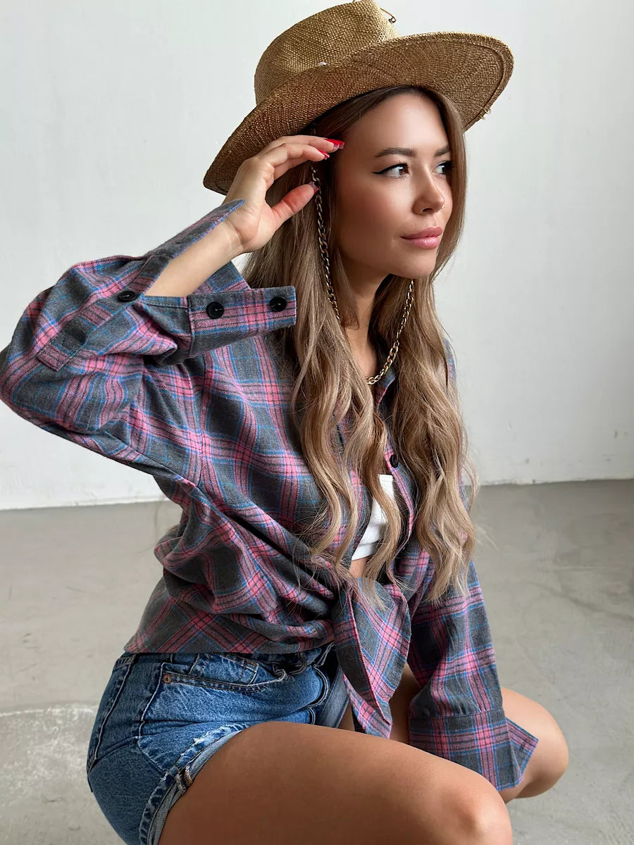 Shirt - Diamond Pattern And Soft-Blend Light Warmth