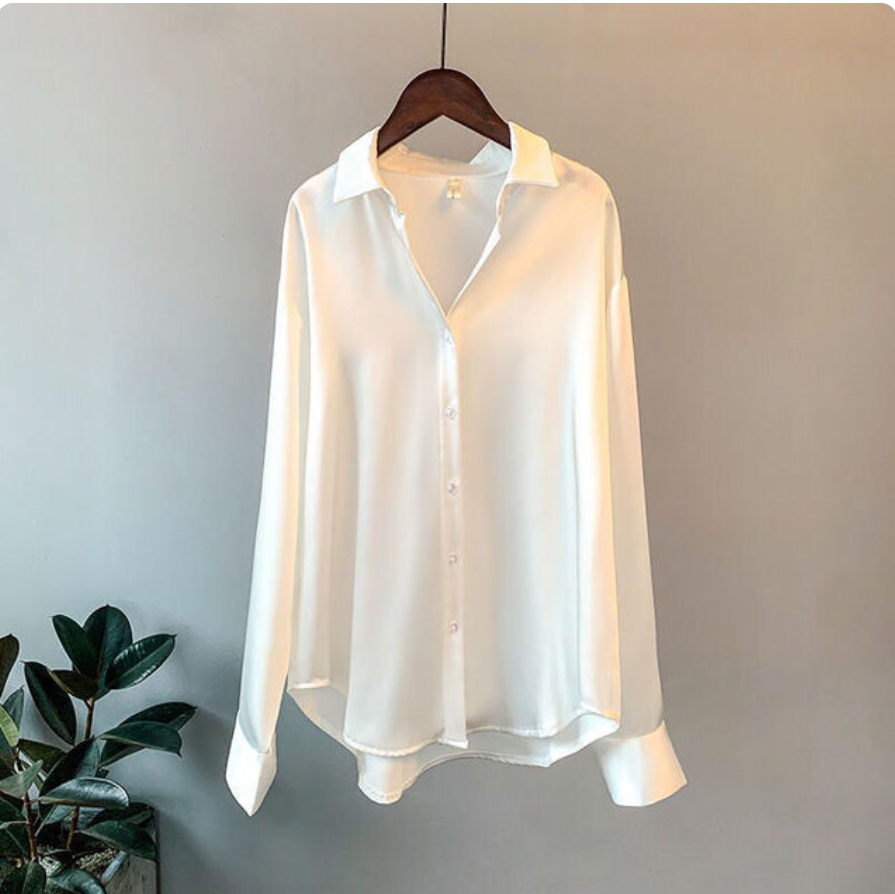 Shirt – Satin Blend Soft Drape & Gentle Smooth Feel