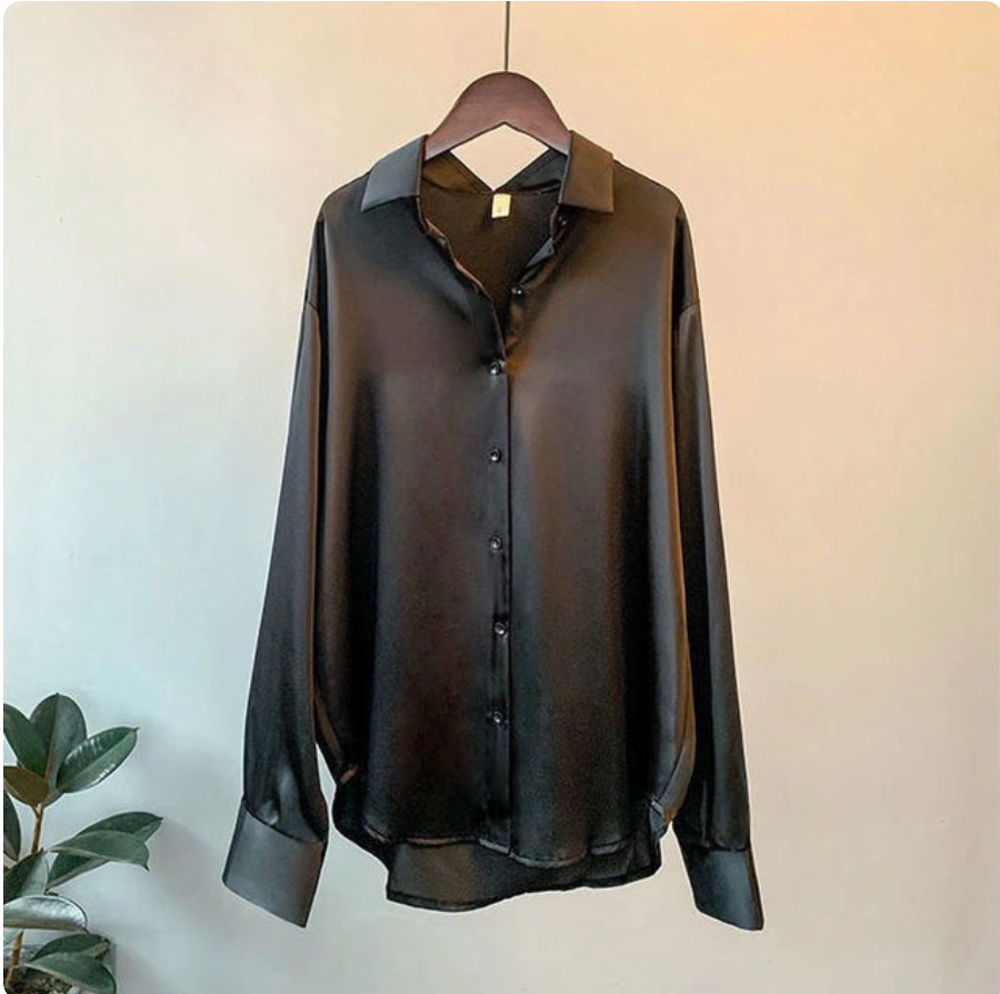 Shirt – Satin Blend Soft Drape & Gentle Smooth Feel