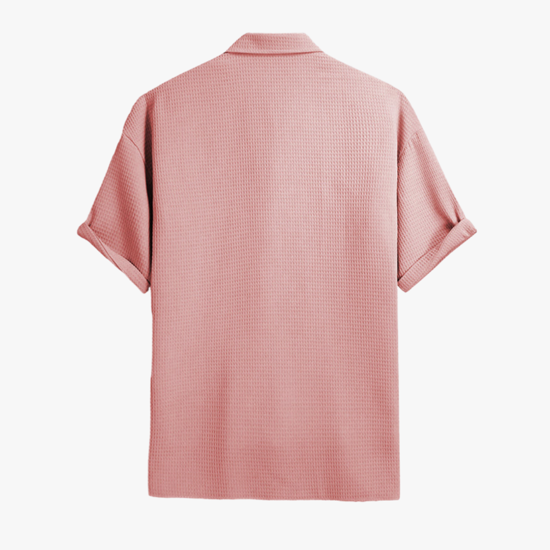 Shirt – Waffle Knit Natural Blend And Breathable Fit