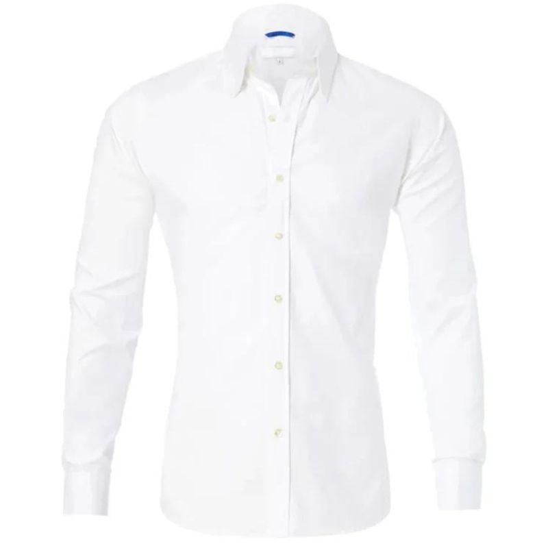 Shirt - Wrinkle Resistant Blend Zip Front & Smooth Drape By Castello