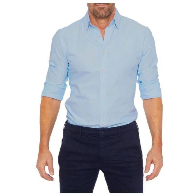 Shirt - Wrinkle Resistant Blend Zip Front & Smooth Drape
