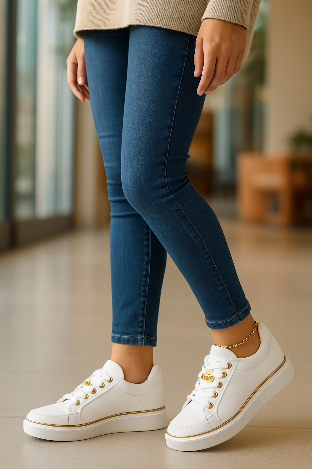 Shoe - Low Profile Shape & Cushioned Insole For Support