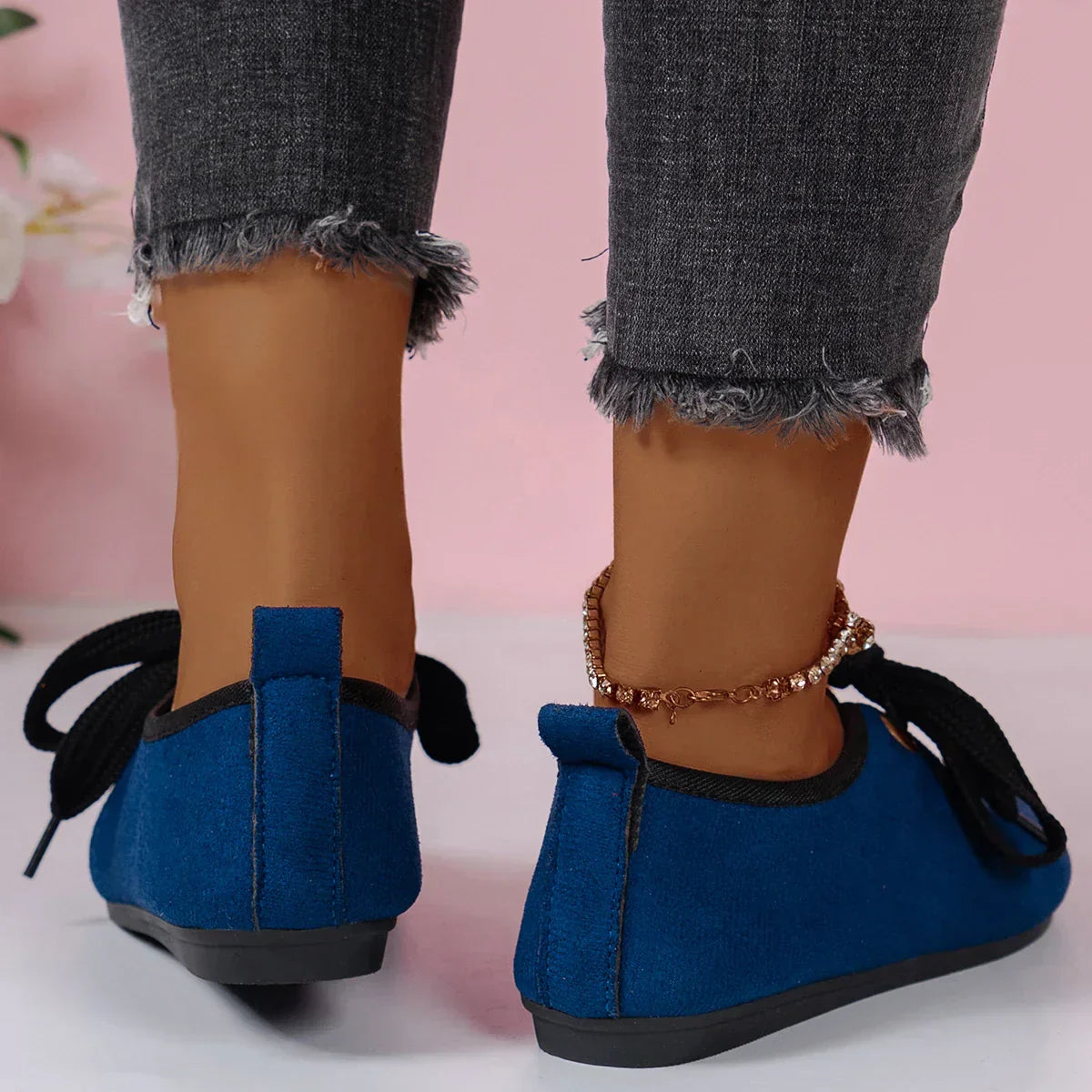 Shoes - Bowknot Front & Soft Blend Low Sole Support
