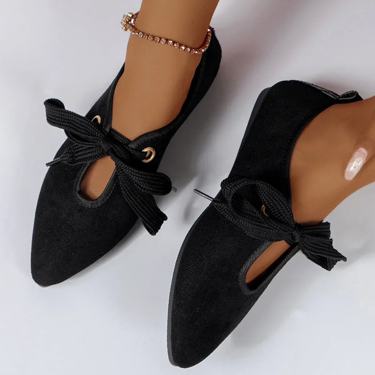Shoes - Bowknot Front & Soft Blend Low Sole Support