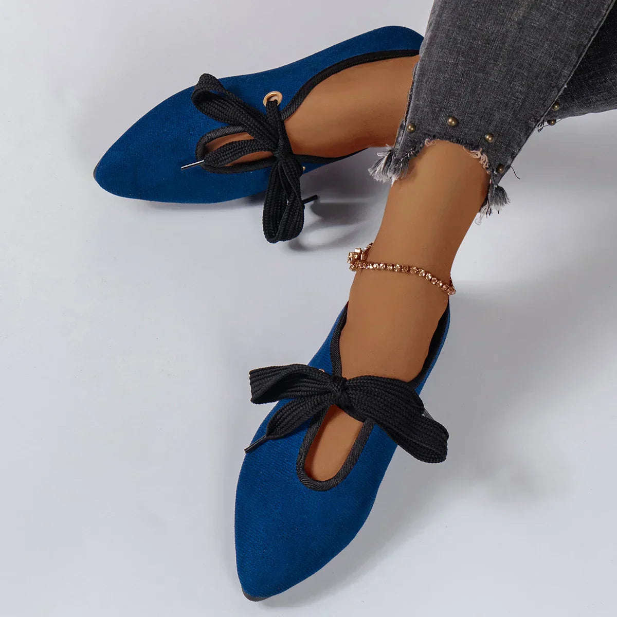 Shoes - Bowknot Front & Soft Blend Low Sole Support