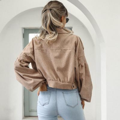 Short Jacket - Polyester Blend Cropped Hem And Easy Arm