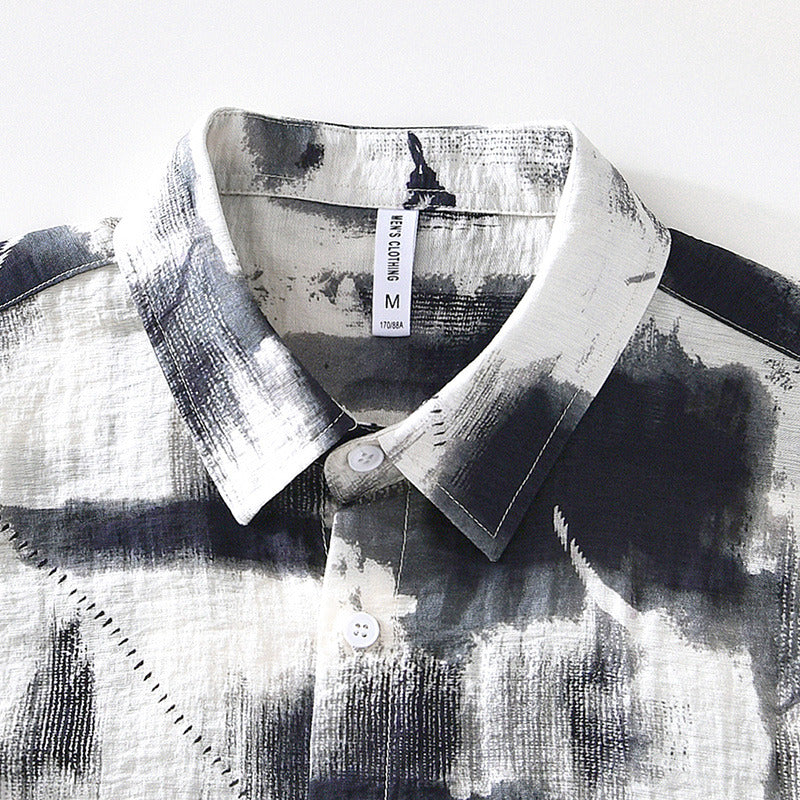 Short-Sleeve Shirt - Printed Front & Loose Movement Fit