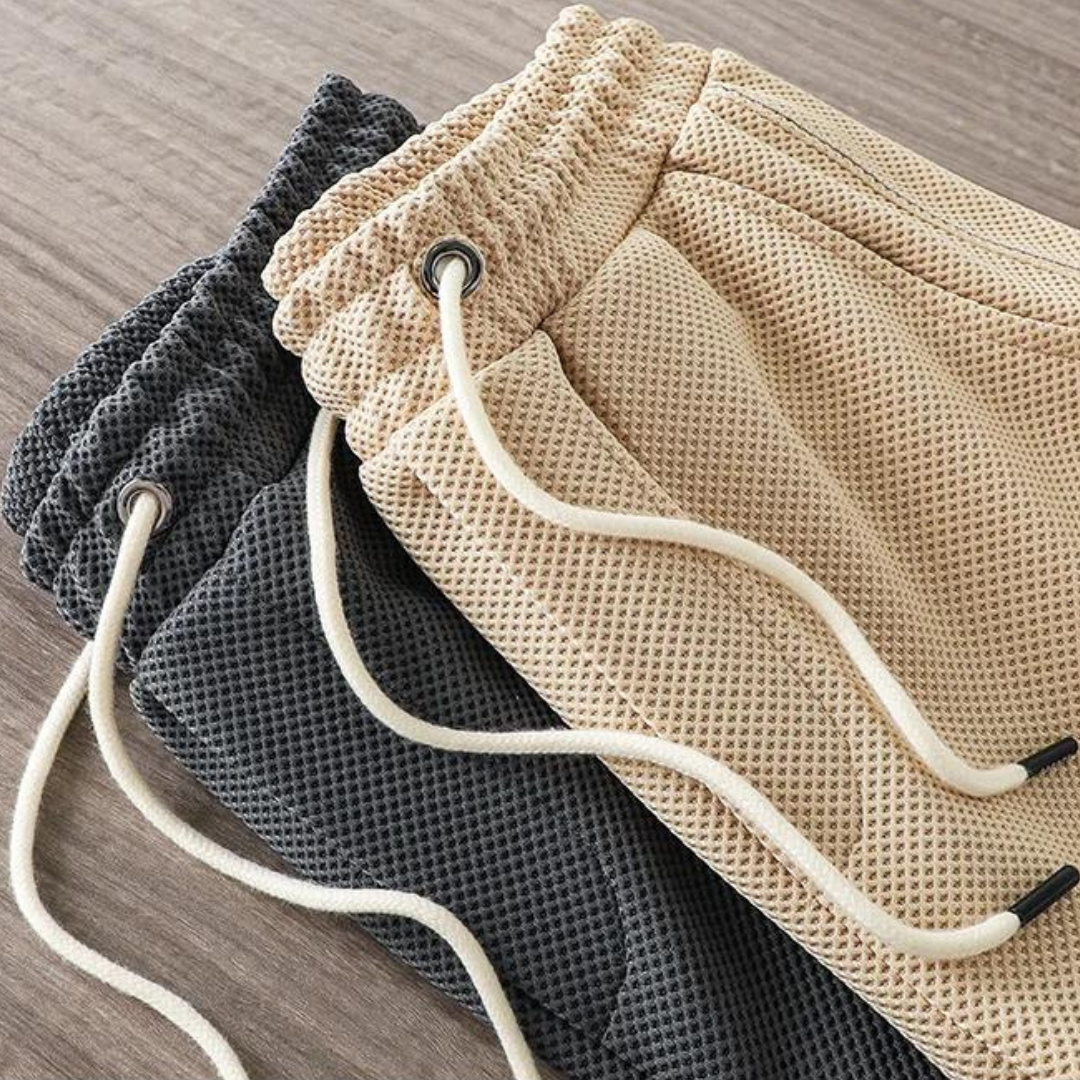 Shorts - Polyester Blend Above Knee Cut And Easy Movement