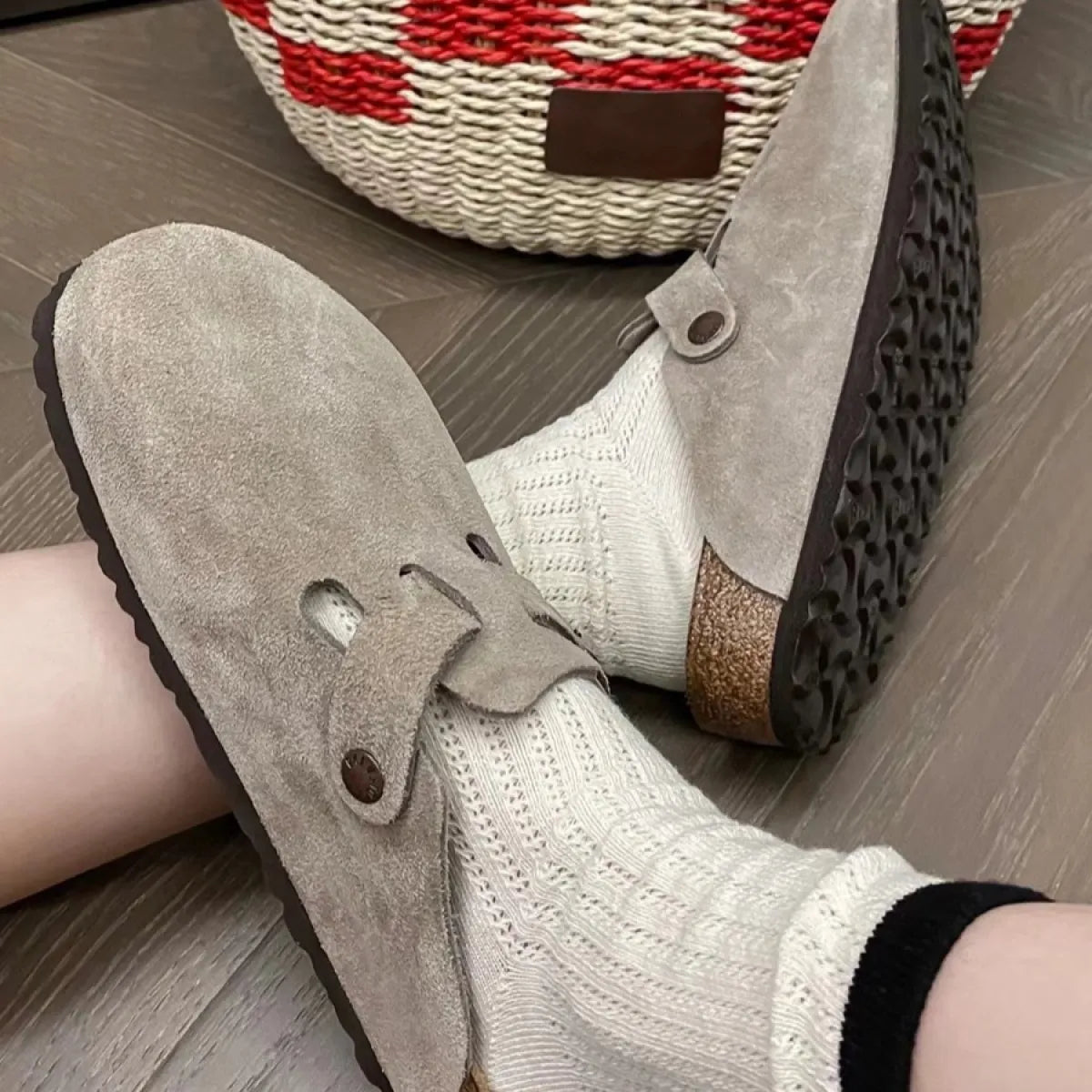 Slip Clogs - Adjustable Buckle And Cushioned Footbed