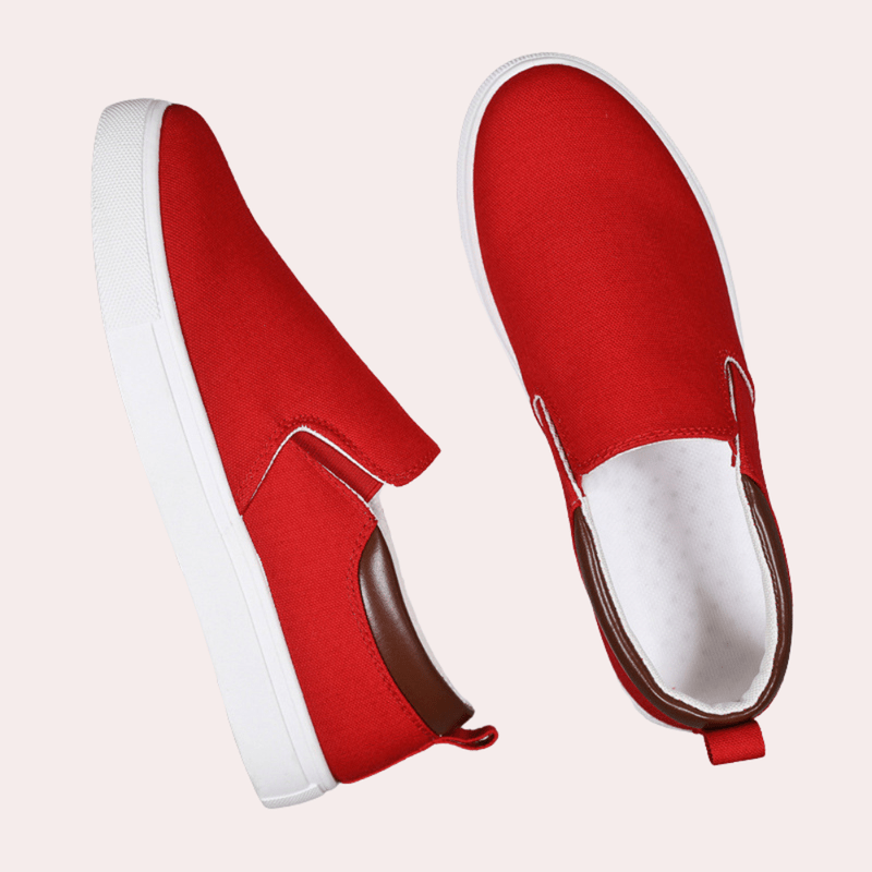 Slip On Sneakers - Canvas Blend Upper & Flexible Sole