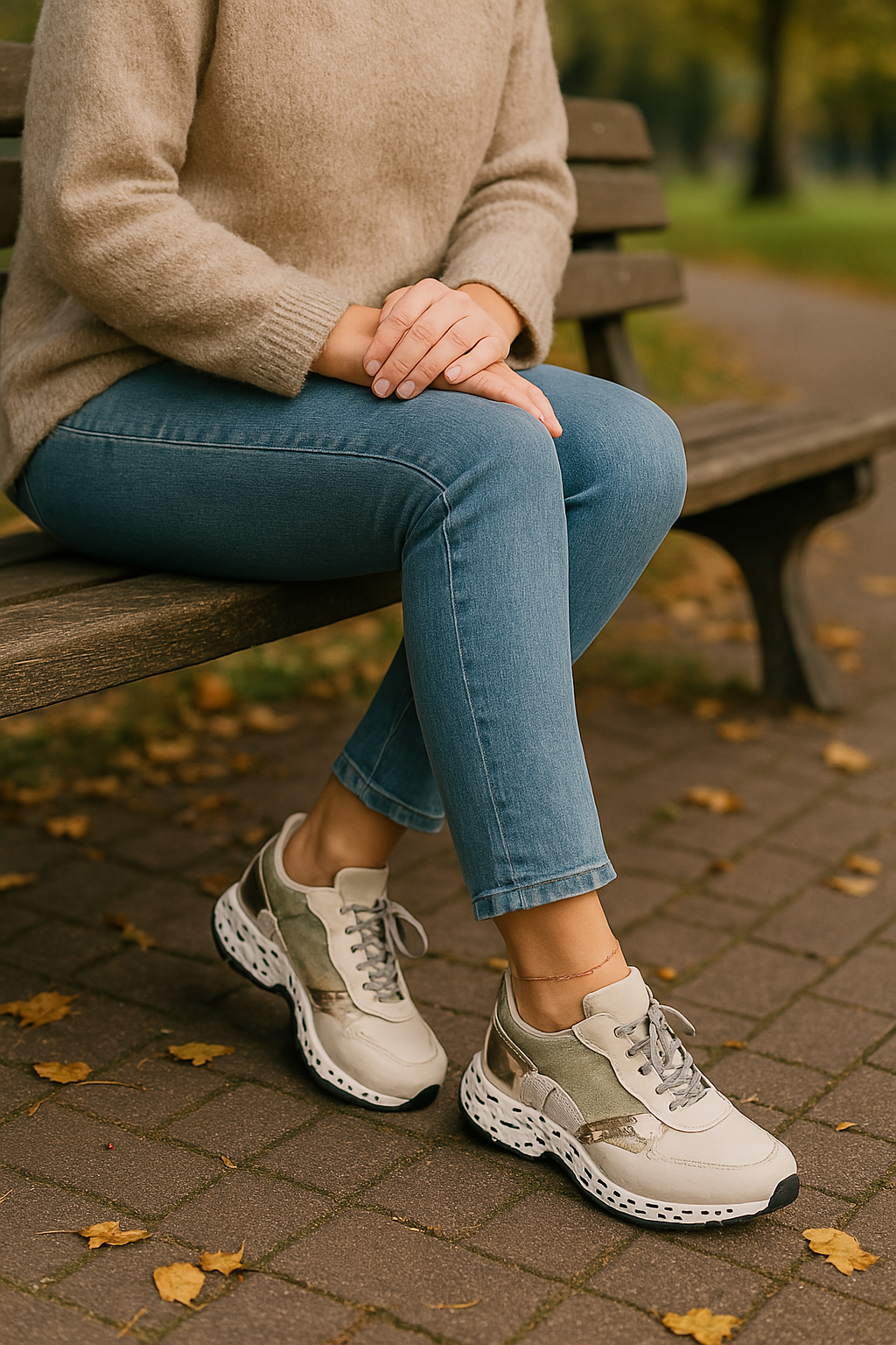 Sneakers - Breathable Upper And Cushioned Sole Support