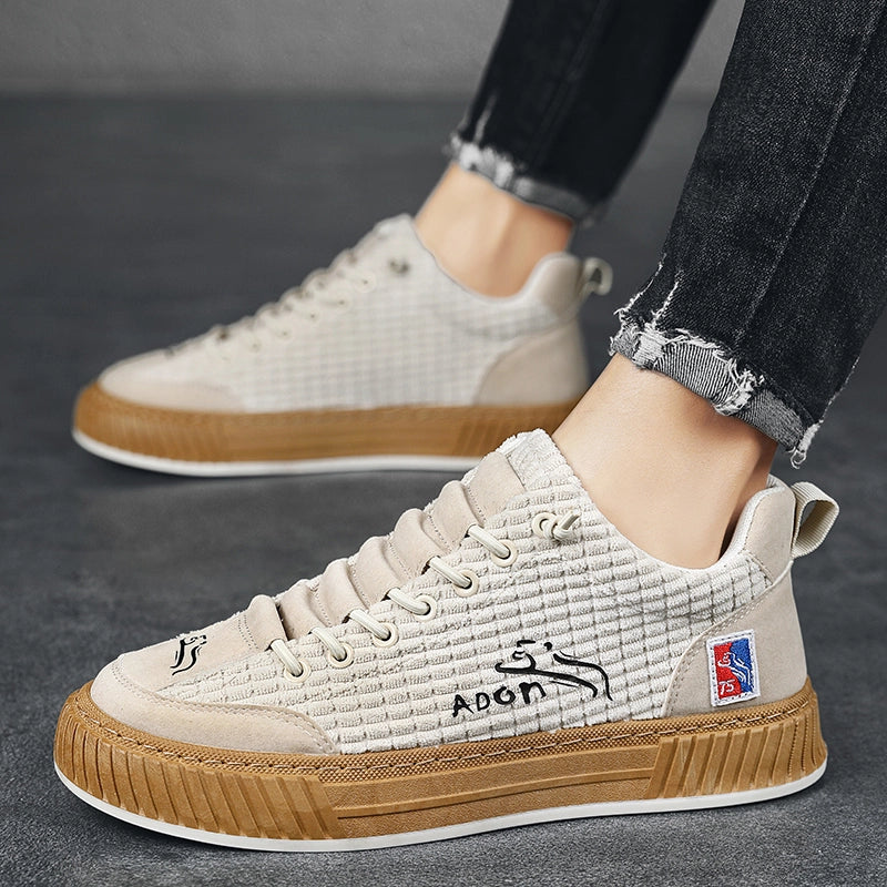 Sneakers - Corduroy Blend Low Top & Cushioned Support