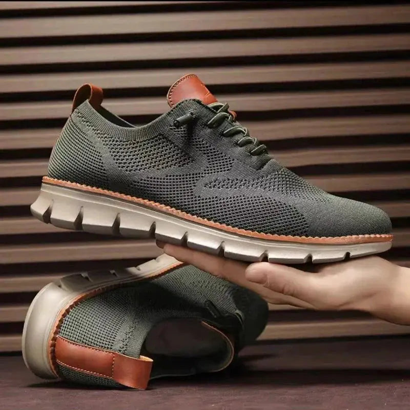 Sneakers - Knit Blend Upper & Cushioned Shock Absorption