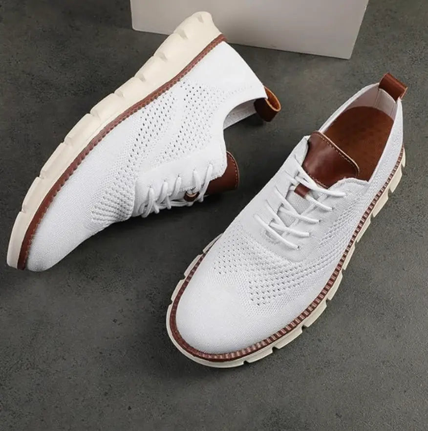 Sneakers - Knit Blend Upper & Cushioned Shock Absorption