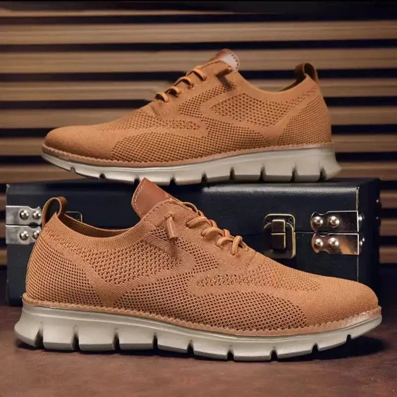 Sneakers - Knit Blend Upper & Cushioned Shock Absorption