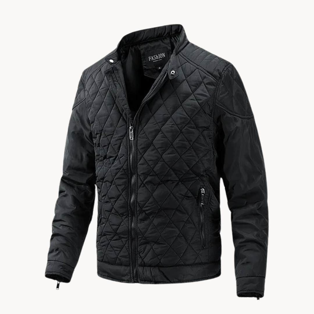 Soft-Blend Jacket - Diamond Quilted Design And Keeps Warm