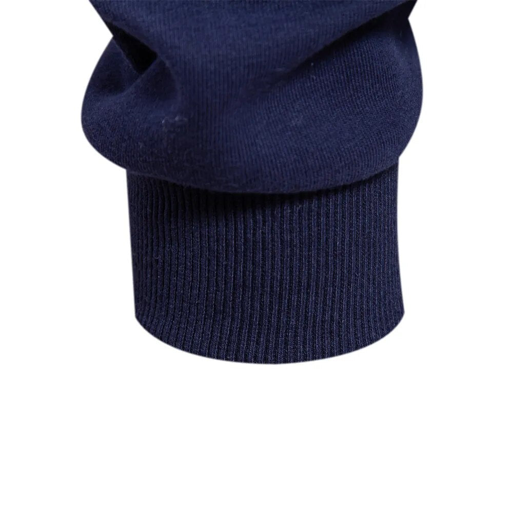 Soft-Blend Polo Sweatshirt - Contrast Collar & Flexible Fit