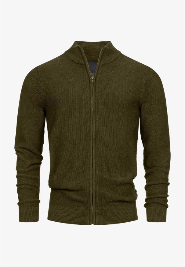 Soft Blend Sweater - Full Zip Front & Easy On Off Wear