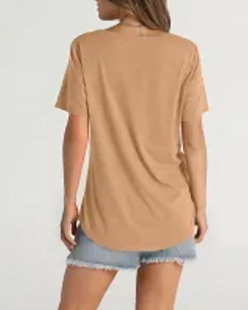 Soft-Blend T Shirt – Pleated Front And Breathable Shape