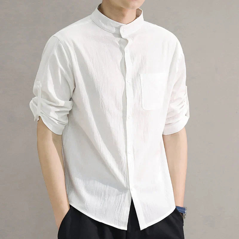 Men's Cotton T-Shirt Short Sleeve Casual Shirt-6